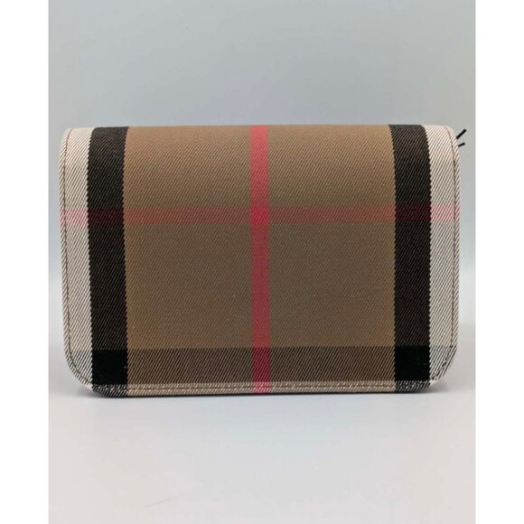 Burberry Madison Check Canvas Leather Shoulder Bag Earth 8084492 - Picture 3 of 14